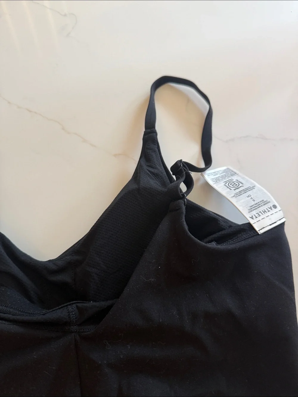 Athleta Black Wireless Bralette with Thin Adjustable Straps